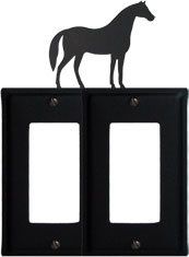 Horse - Double GFI Cover