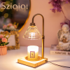 Sziqiqi Candle Warmer Lamp with 2 Bulbs Compatible with Large Jar Candle Metal Candle Warmer Dimmable Candle Melter for Scented Candles Top-Down Candl