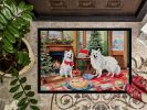 NEW American Eskimo Christmas Cookies Doormat Front Door Mat Indoor Outdoor Rugs for Entryway, Non Slip Washable Low Pile, 18H X 27W