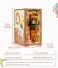 CuteBee Handmade Craft Japanese Theme Sakura Theme Diy Book Nook With Light Night Light Model Dollhouse