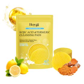 Hoygi Turmeric Acid Cleansing Pad Facial Skin Pore Cleansing, Makeup Remover Gentle Exfoliating Cleansing Pad (Quantity: 3pcs)